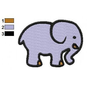 Free Elephant 01 Embroidery Design